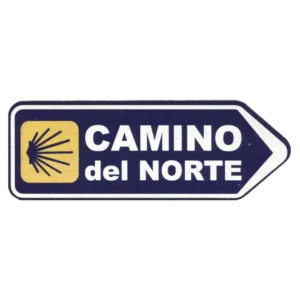 Magnetschild aus Holz -  Camino del Norte