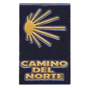 Magnetschild aus Keramik -  Camino de Norte