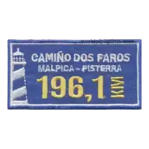 Eckiger Aufnäher - Camiño Dos Faros 161,1Km